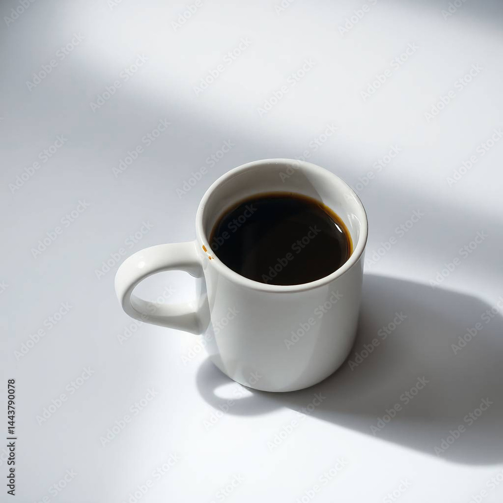 Photorealistic Image of Ceramic White Coffee Mug with Black Coffee – Soft Dreamy Atmosphere, Top-Down View on Cast Bronze Surface with Chiaroscuro Lighting
Photorealistic Image of Ceramic White Coffee Mug with Black Coffee – Soft Dreamy Atmosphere, Top-Down View on Cast Bronze Surface with Chiaroscuro Lighting