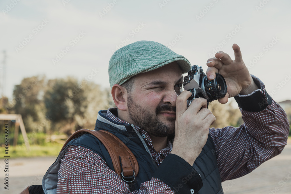 Photographer Taking Sun Photos At The Park