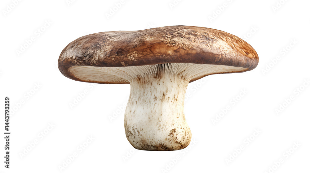 reishi mushroom isolated on white or transparent png