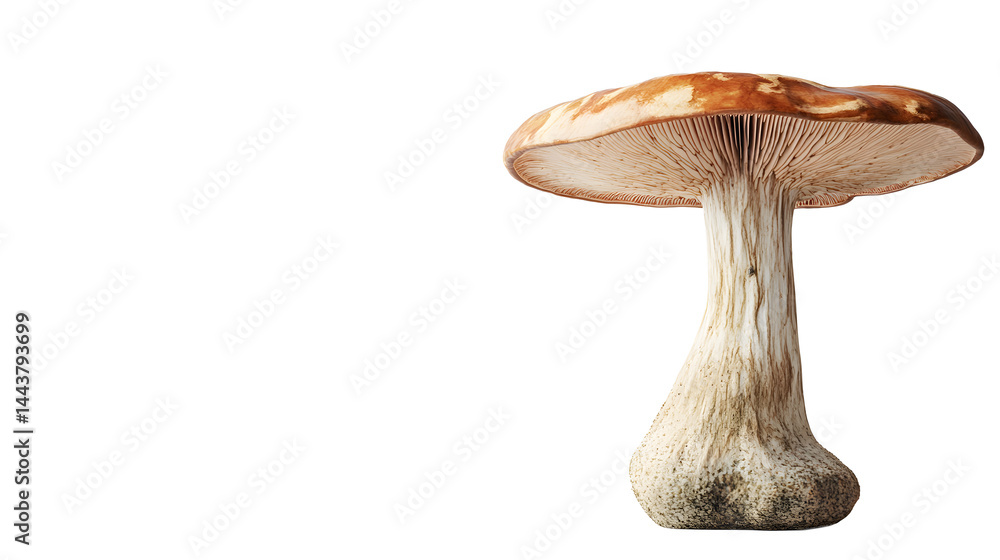 reishi mushroom isolated on white or transparent png