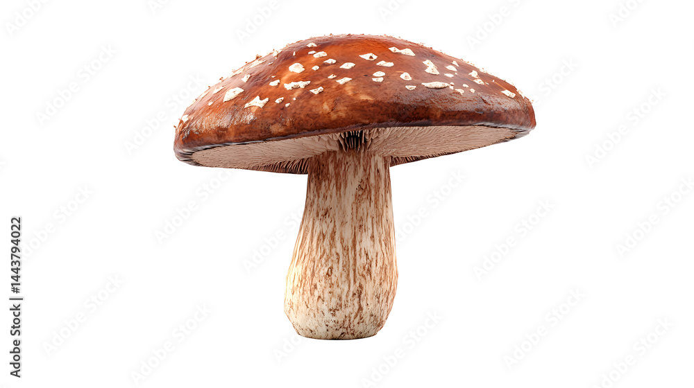 reishi mushroom isolated on white or transparent png