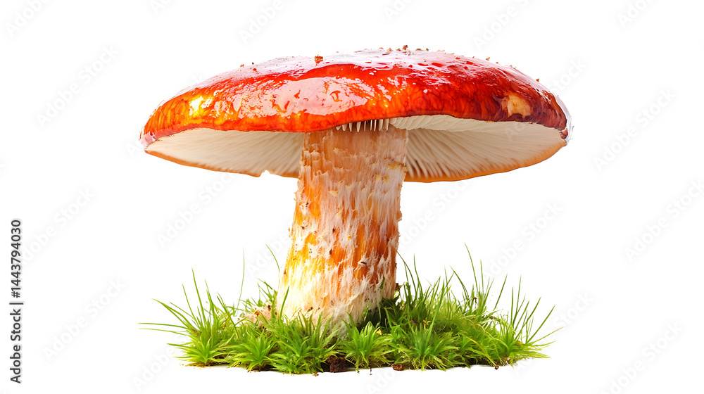 reishi mushroom isolated on white or transparent png