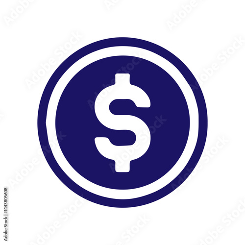 blue dolar icon