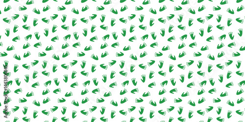 gorilla footprints scatter seamless pattern. animal footprints background for textile, fabric, wallpaper and wrapping