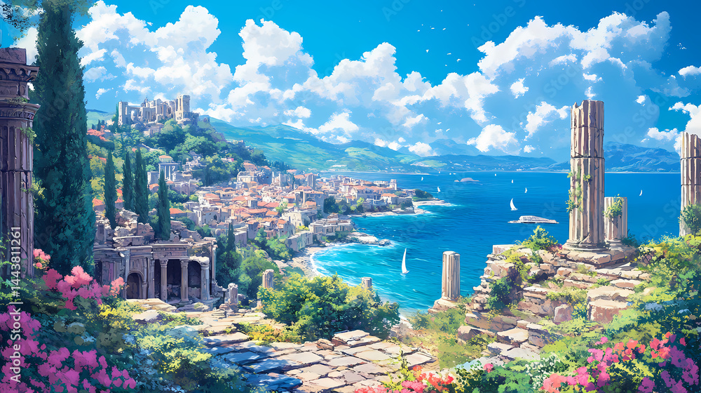 Fototapeta premium scenic ancient ruins