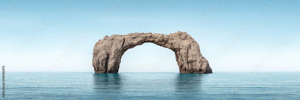 Fototapeta premium Majestic Stone Arch Over Tranquil Waters