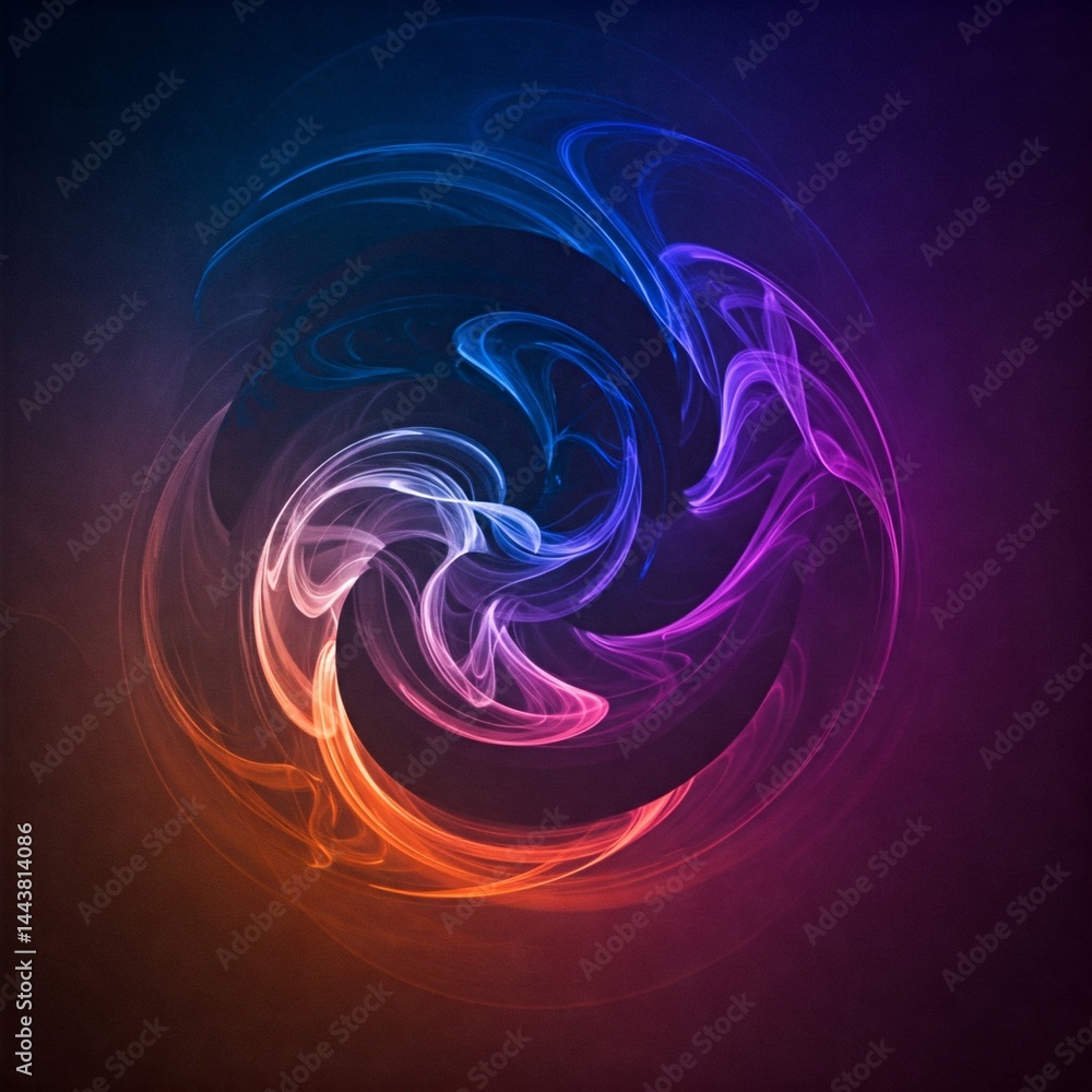 Fototapeta premium abstract fractal background with circles