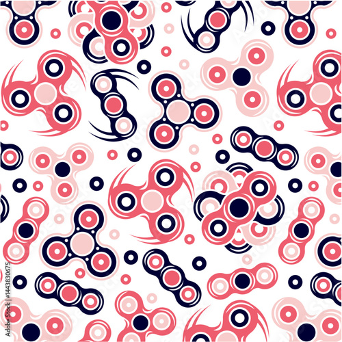 Stress wheels hand spinner pattern