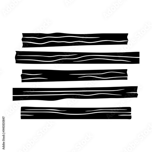 Wood planks vector illustration for lumber and construction industry design resources and graphics