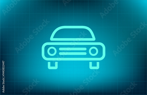 Vector icon on blue background with gradient