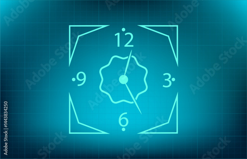 Vector icon on blue background with gradient