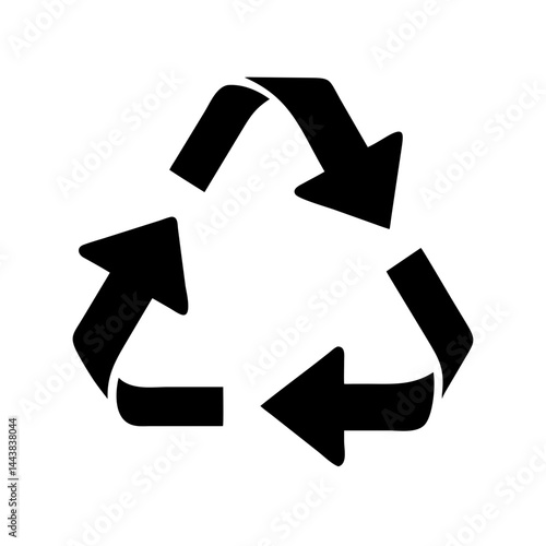 Recycle symbol vector illustration for eco friendly and sustainable environment and waste management