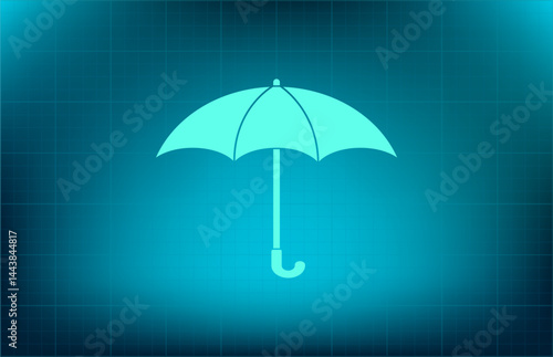 Vector illustration on a blue checkered background.