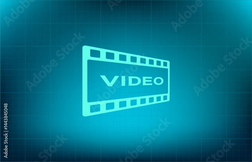 Vector illustration on a blue checkered background.