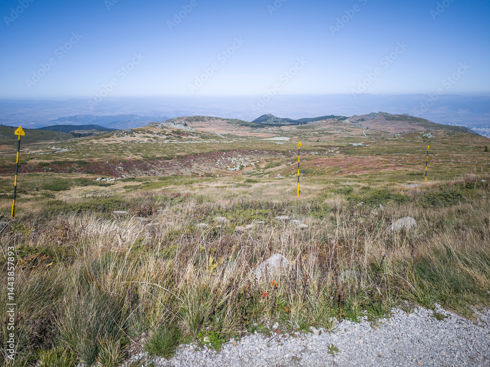 Panorama of Vitosha Mountain near Cherni Vrah peak, Bulgaria