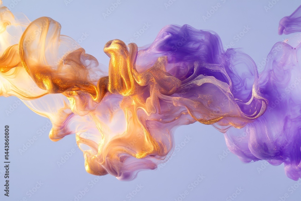 Obraz premium Abstract liquid colors in motion creating a dynamic art.
