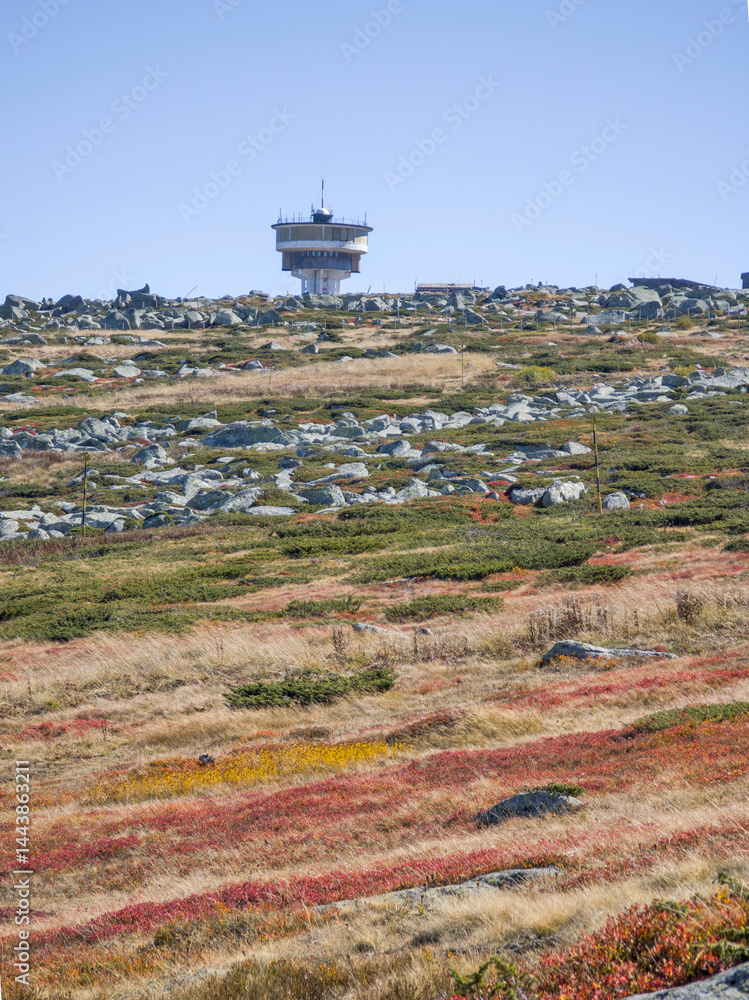 Panorama of Vitosha Mountain near Cherni Vrah peak, Bulgaria
