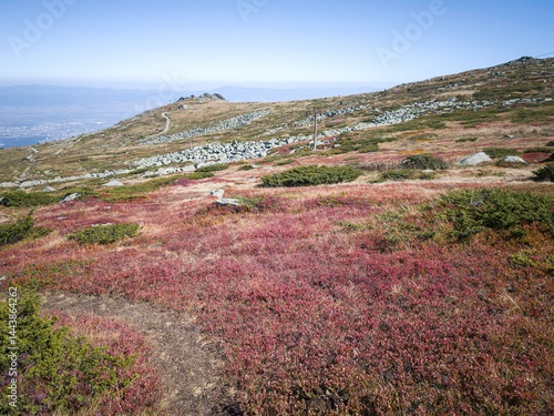 Panorama of Vitosha Mountain near Cherni Vrah peak, Bulgaria