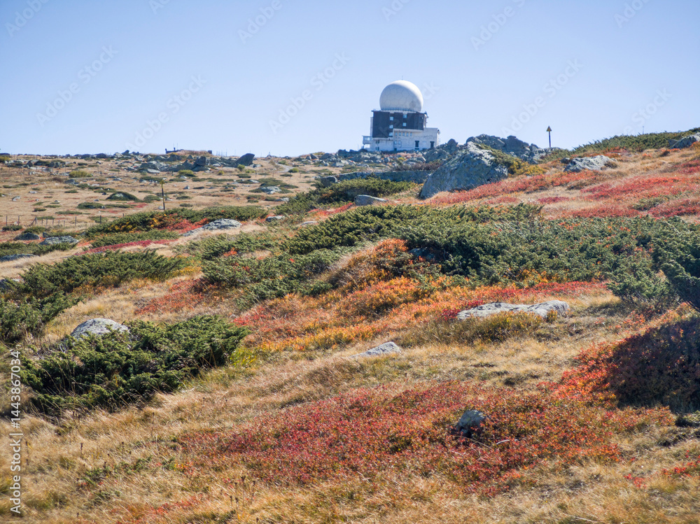 Panorama of Vitosha Mountain near Cherni Vrah peak, Bulgaria
