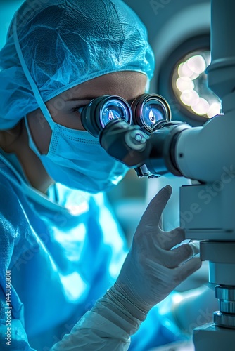 Professional healthcare scene at the medical examination center