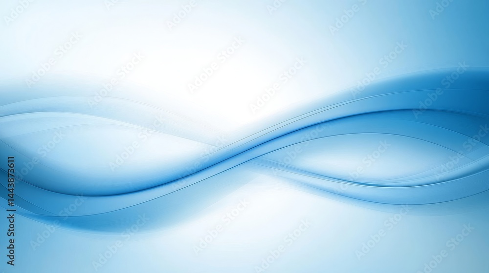 Fototapeta premium Abstract Blue Waves Graphic Design