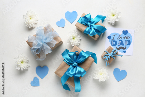 Postcard with gift boxes, f...