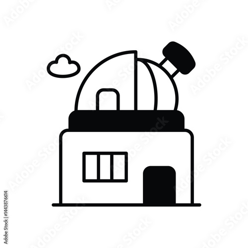 Observatory Icon vector stock illustration