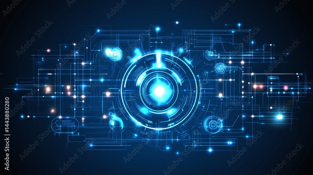 Obraz premium Abstract Futuristic Technology Design