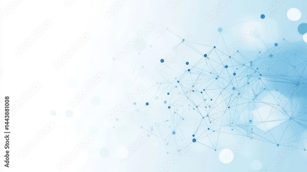 Fototapeta premium Abstract Network Design - Modern Technology Illustration