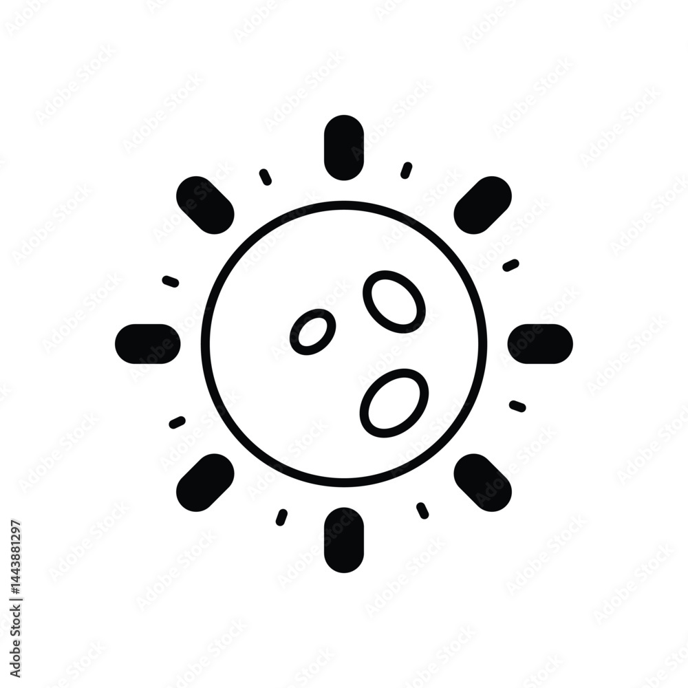 Sun Icon vector stock illustration Sun Icon vector stock illustration