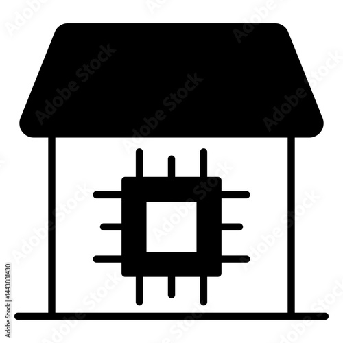 Smart Home Hub black icon