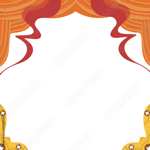 elegant greeting card decoration background, stage curtain decoration. presentation power point background.