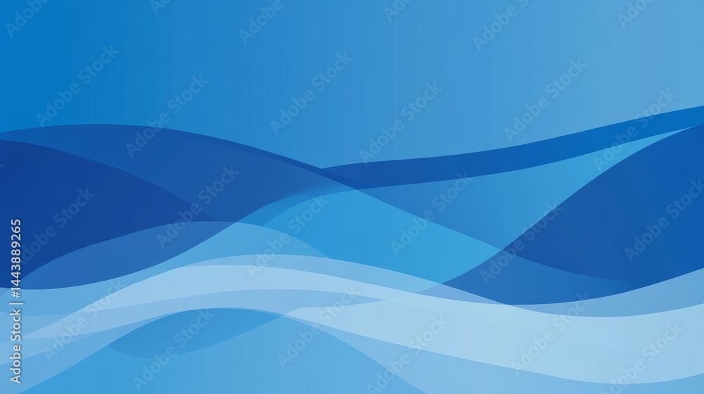 Obraz premium Abstract Blue Wave Background Design