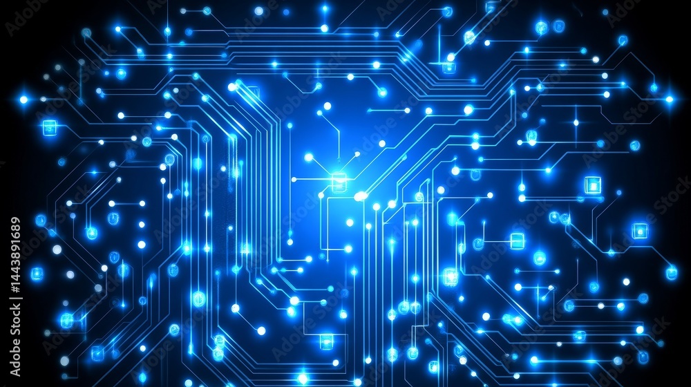 Obraz premium Abstract Circuitry Design - Futuristic Technology
