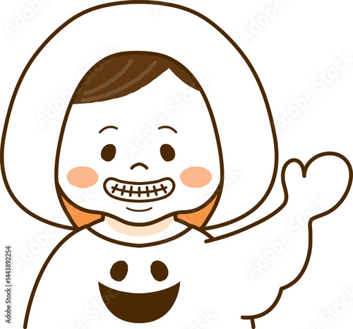 お化けの仮装をした子ども