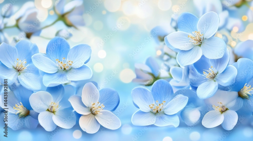 Obraz premium Delicate Blue Spring Blossoms