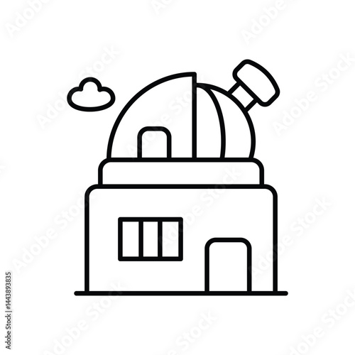 Observatory Icon vector stock illustration