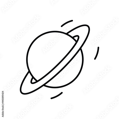 Uranus Icon vector stock illustration