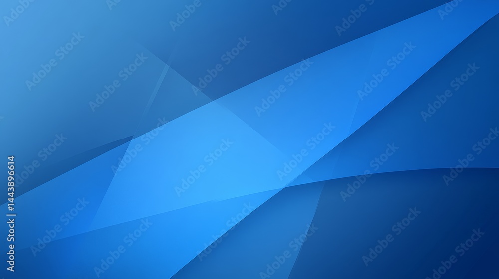 Obraz premium Abstract Blue Geometric Design