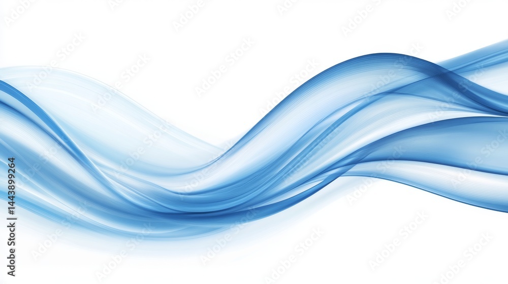 Obraz premium Abstract Blue Wave Background Design