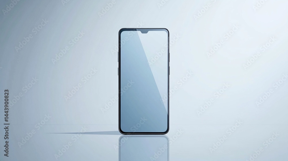 Modern smartphone with blank screen. Modern smartphone with blank screen.