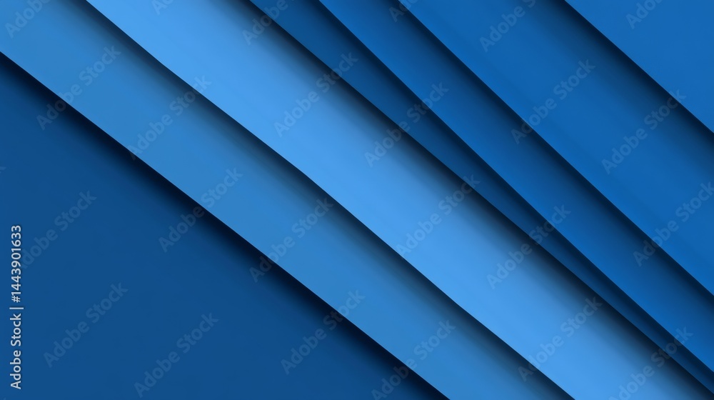 Abstract Blue Gradient Geometric Design