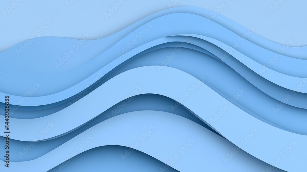 Obraz premium Abstract Blue Wave Background Design