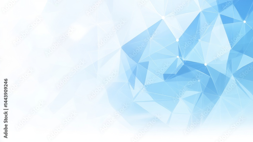 Fototapeta premium Abstract Geometric Blue Technology Background