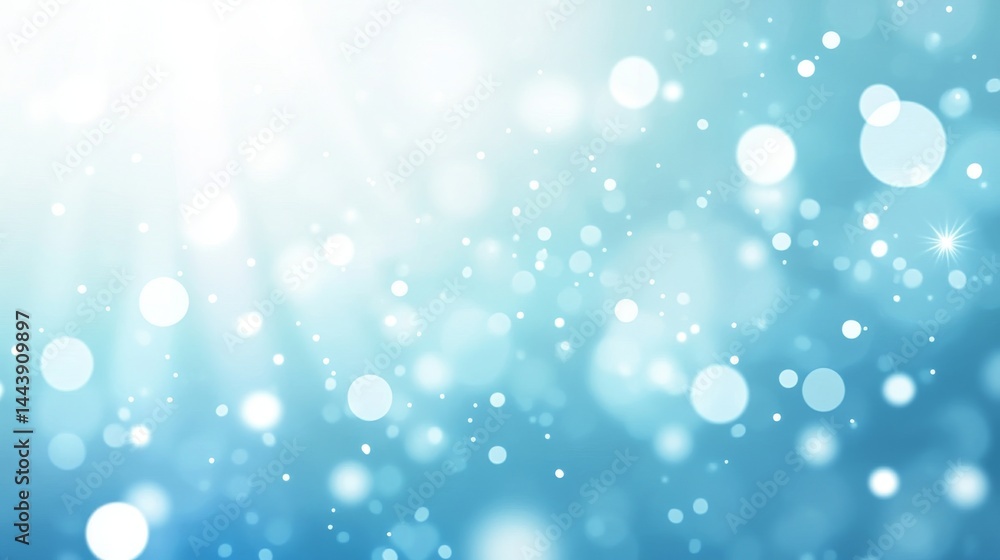 Obraz premium Beautiful Light Blue Bokeh Background