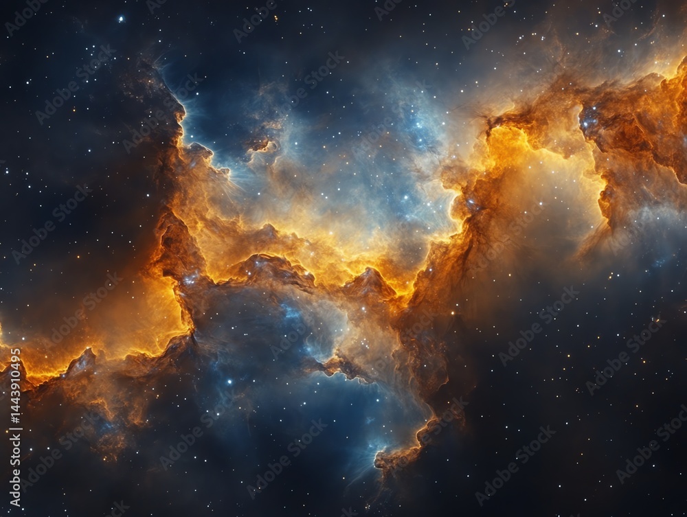 Fototapeta premium Cosmic Nebula Space Stars Galaxy