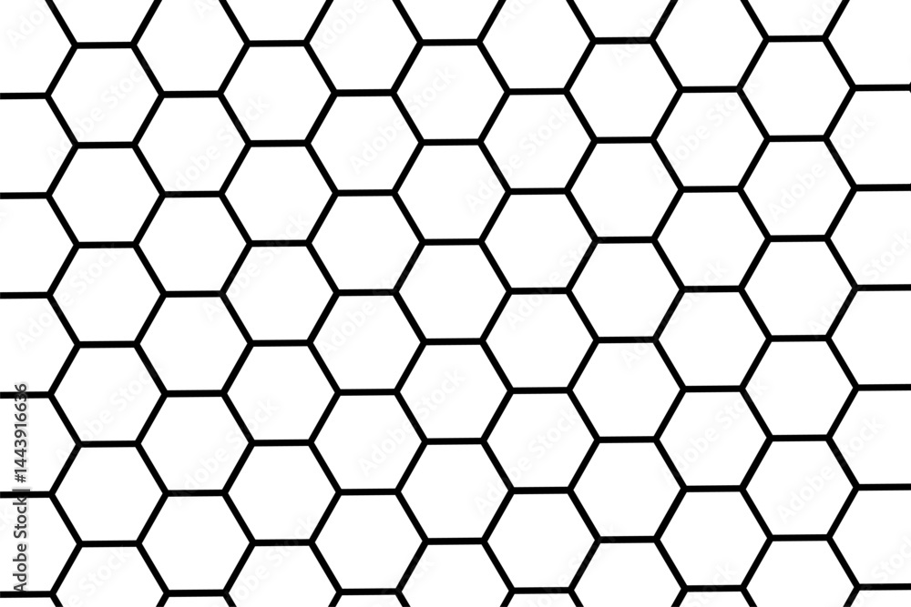 Hexagonal grid pattern with interlocking shapes on a plain background in a minimalist design Hexagonal grid pattern with interlocking shapes on a plain background in a minimalist design