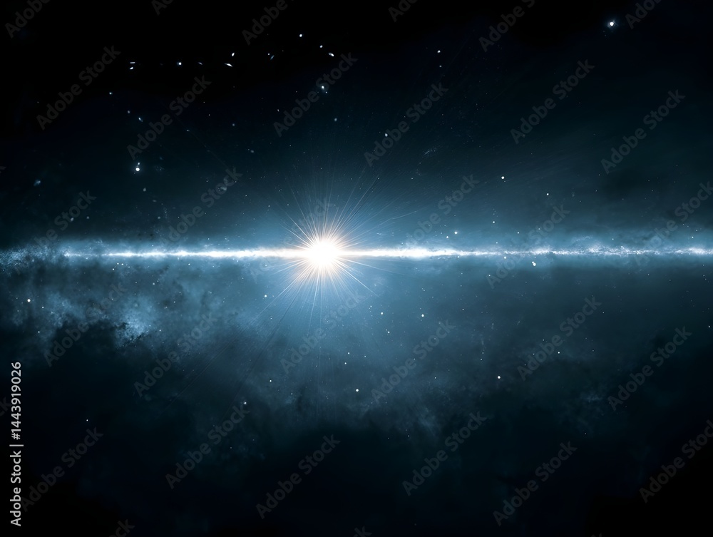 Obraz premium Capture Dramatic Gamma Ray Burst Silhouette Against Dark Background For Striking Astrophysical Visualization And Impact
