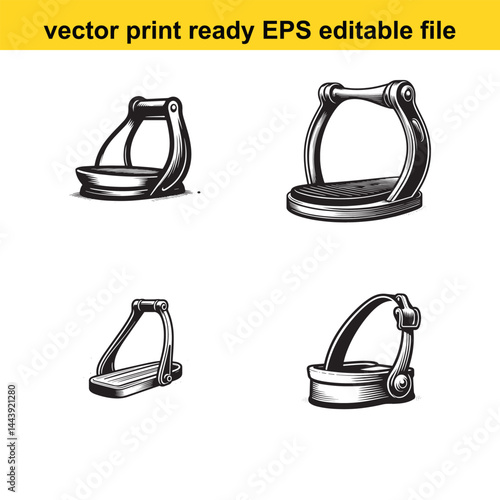 stirrup vector silhouette