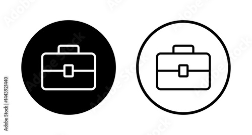 Briefcase icon logo design. suitcase sign and symbol. luggage symbol.